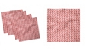 Ambesonne Candy Cane Set of 4 Napkins, 12" x 12"